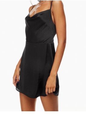 Aritzia Sunday Best Spencer Satin Mini Dress